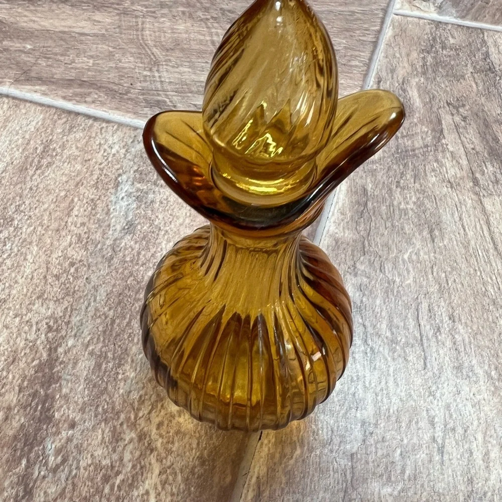 Vintage Avon Amber Bubble Bath Container